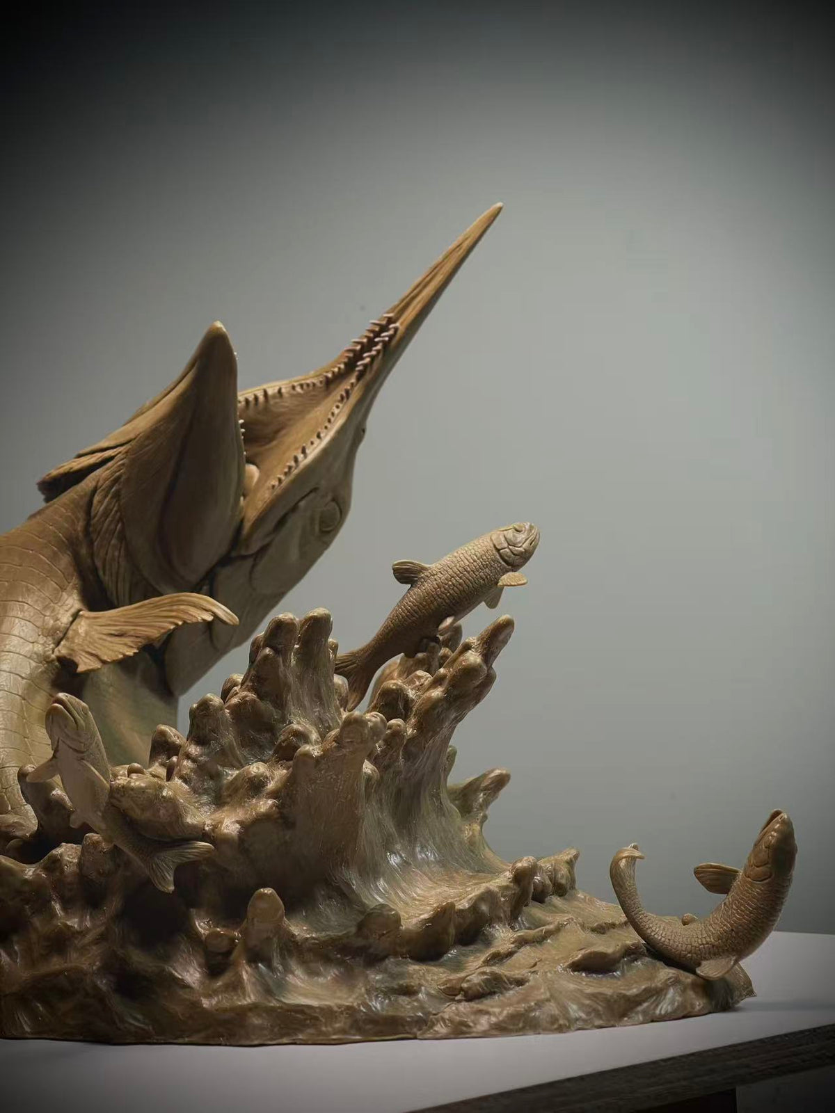 Sensen 1:1 Scale Rhamphorhynchus Aspidorhynchus Scene Model