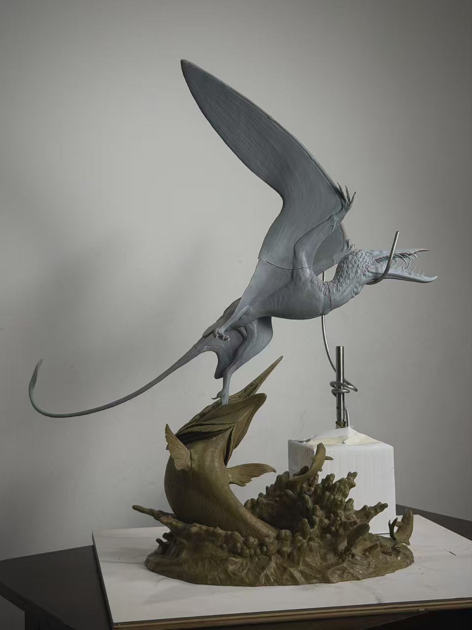 Sensen 1:1 Scale Rhamphorhynchus Aspidorhynchus Scene Model
