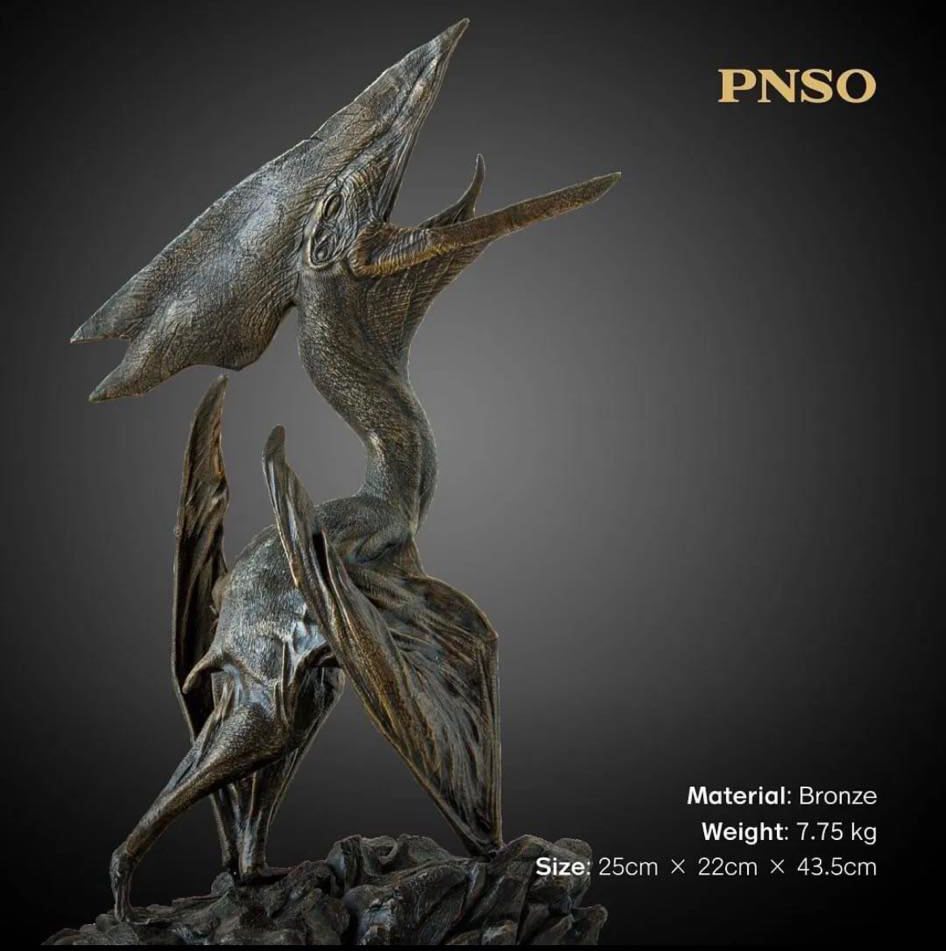PNSO SCIENTIFIC ART SCULPTURESBY ZHAO CHUANG & YANG YANGGALLERY SERIES SIMON THE THALASSODROMEUS 1:6 BRONZE SCULPTURE LIMITED VERSION