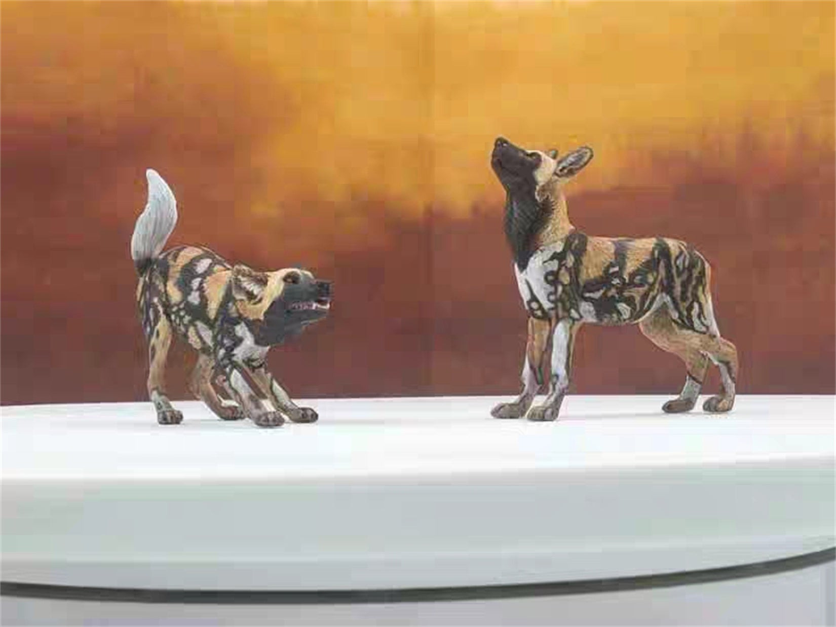 1/18 Scale Leopard Hyena Scene Model