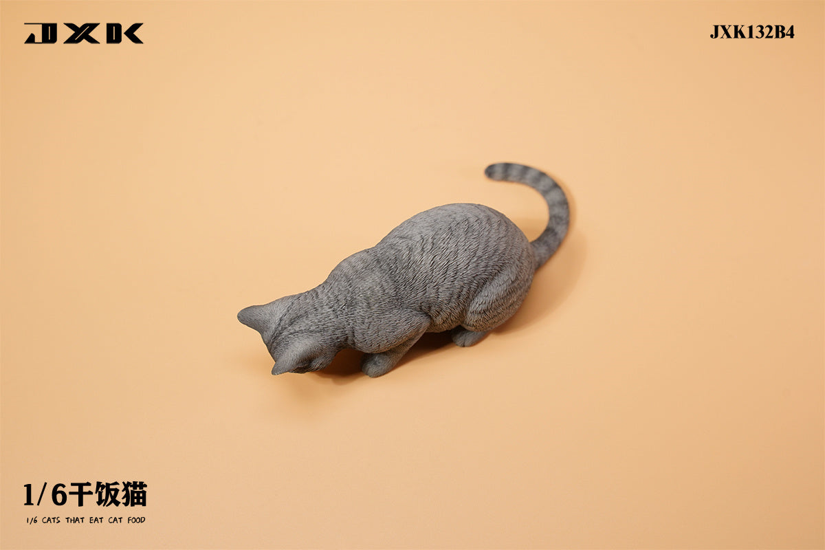 JXK 1/6 Cats That Eat Cat Food Model