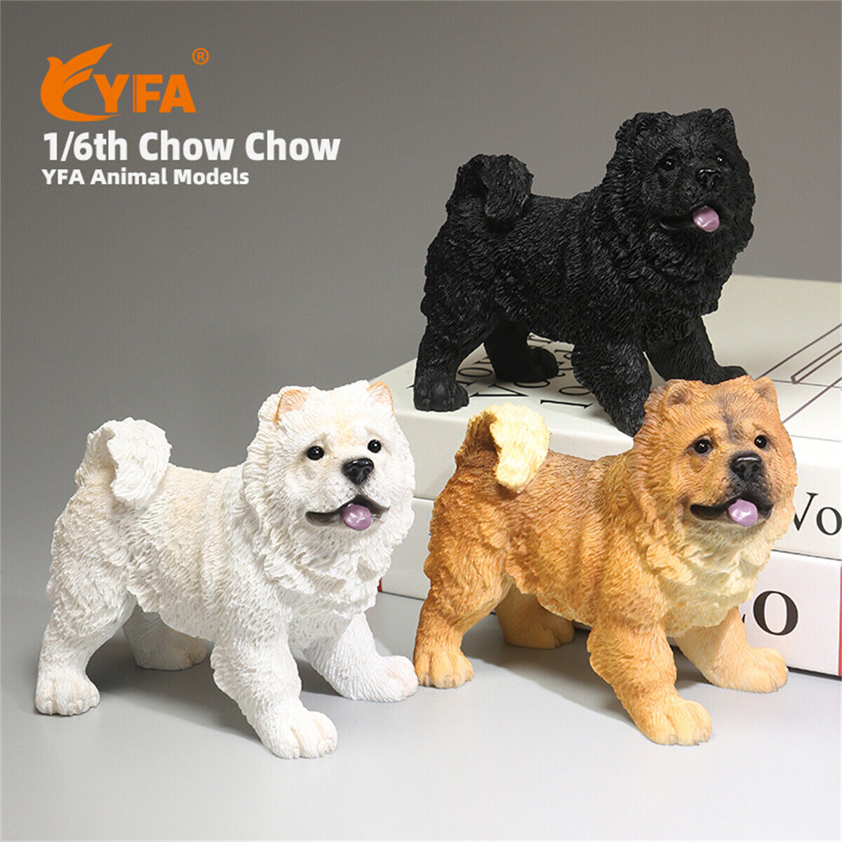 JJM 1/6 Chow Chow Dog Model