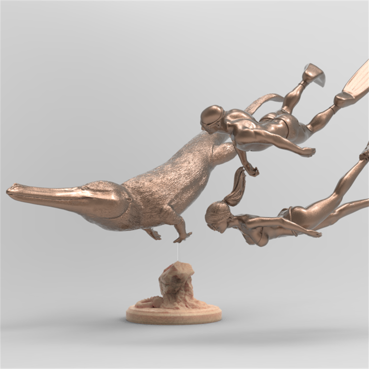 Rheic 1/35 Remingtonocetus Model