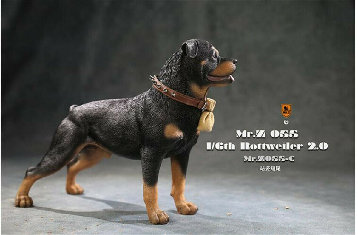 PEZ ROTTWEILER JARMUSCH BLACK / 降谷モデル Mr.Z 055 1:6 Animal Resin Simulation Toy Rottweiler Dog