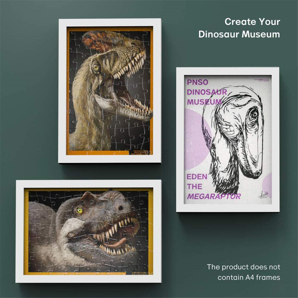 PNSO Dinosaur Museum Puzzle Poster Figure