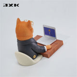 JXK 1/6 Shiba Inu Working Overtime Dog Model