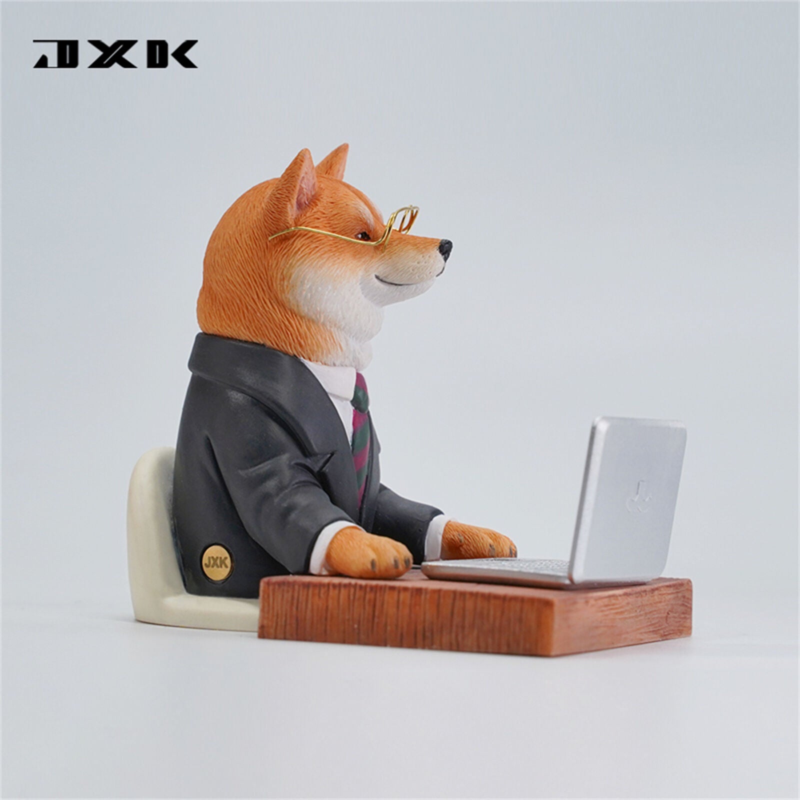 JXK 1/6 Shiba Inu Working Overtime Dog Model