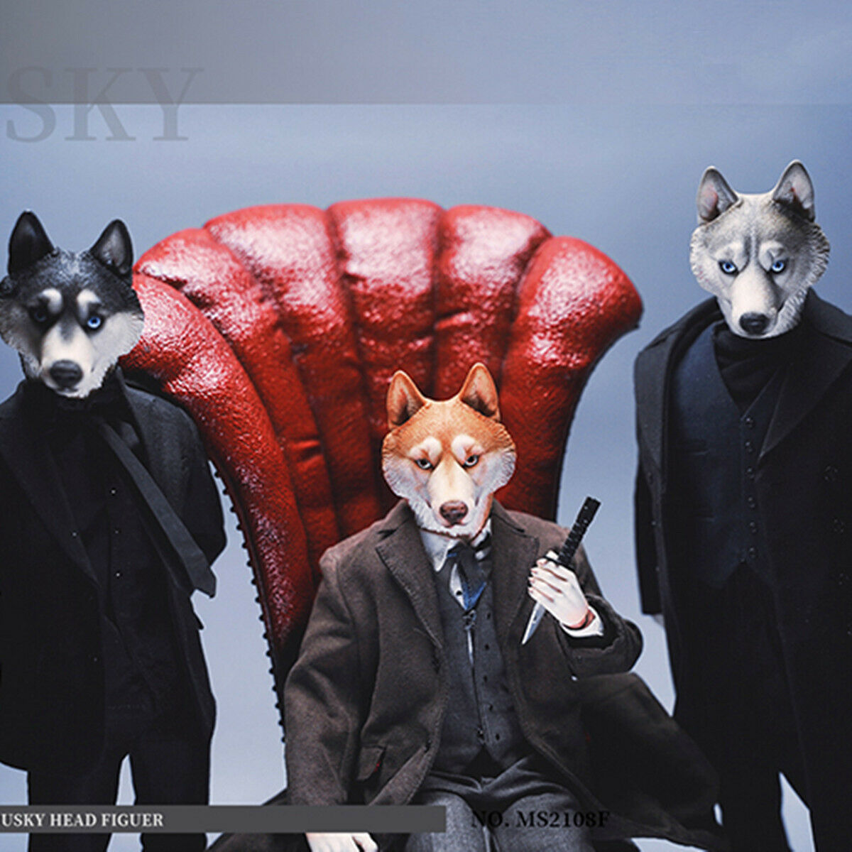 Mostoys Siberian Husky Head Figure