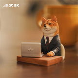 JXK 1/6 Shiba Inu Working Overtime Dog Model