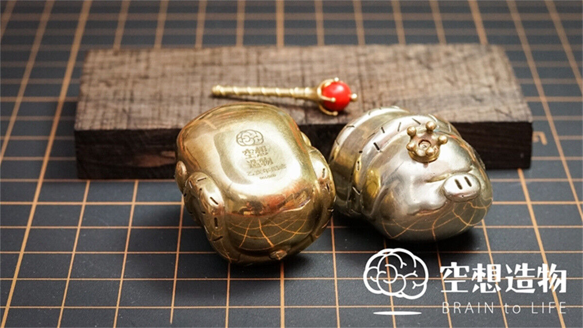 KONGZOO Brass Pig Model