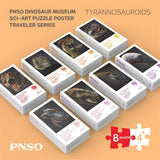 8Pcs PNSO Dinosaur Museum Puzzle Poster Figure