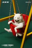 JXK 1/6 Shiba Inu On A Swing Model