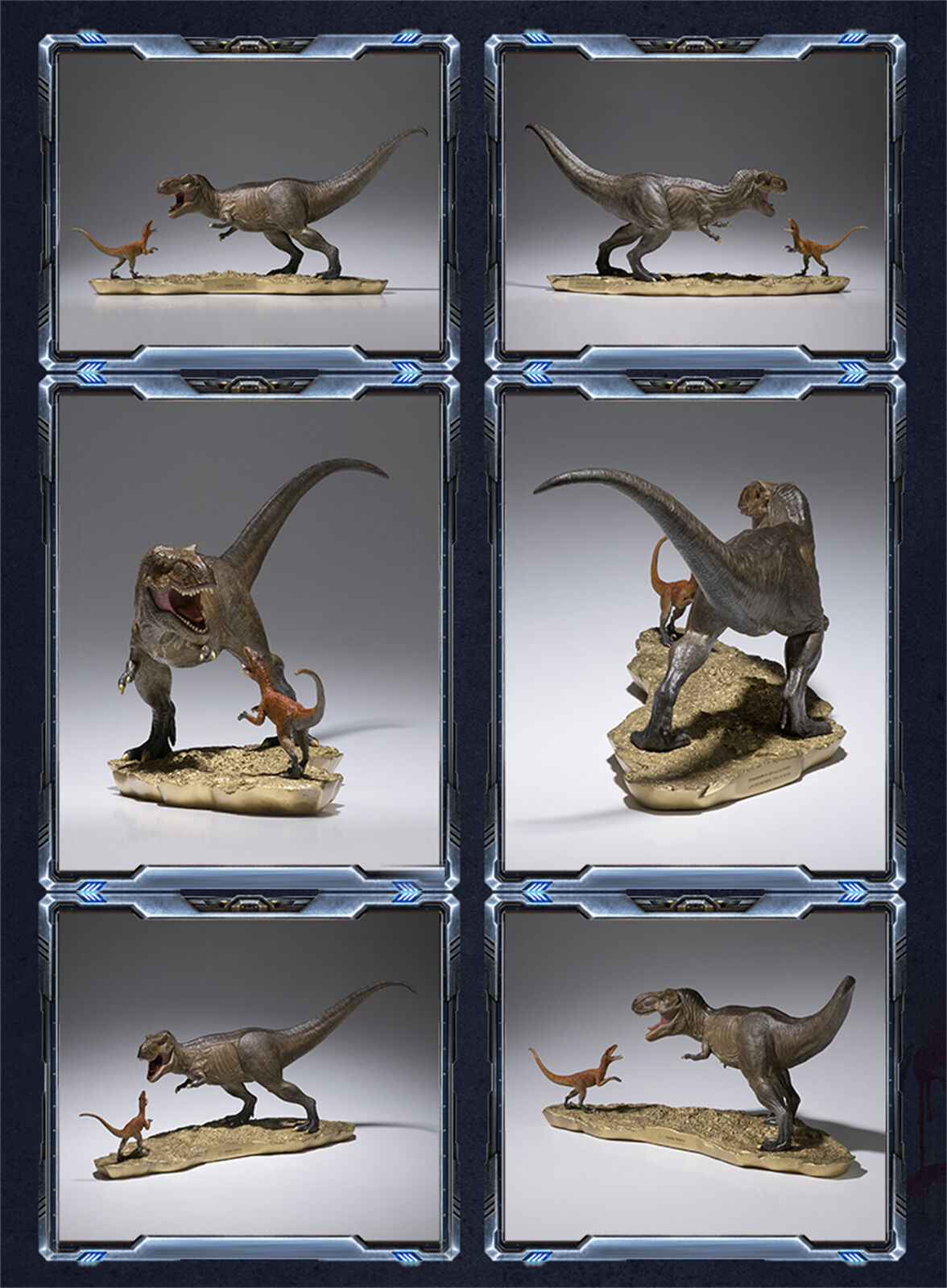 TONGSHIFU 1/20 T-Rex VS Atrociraptor Model