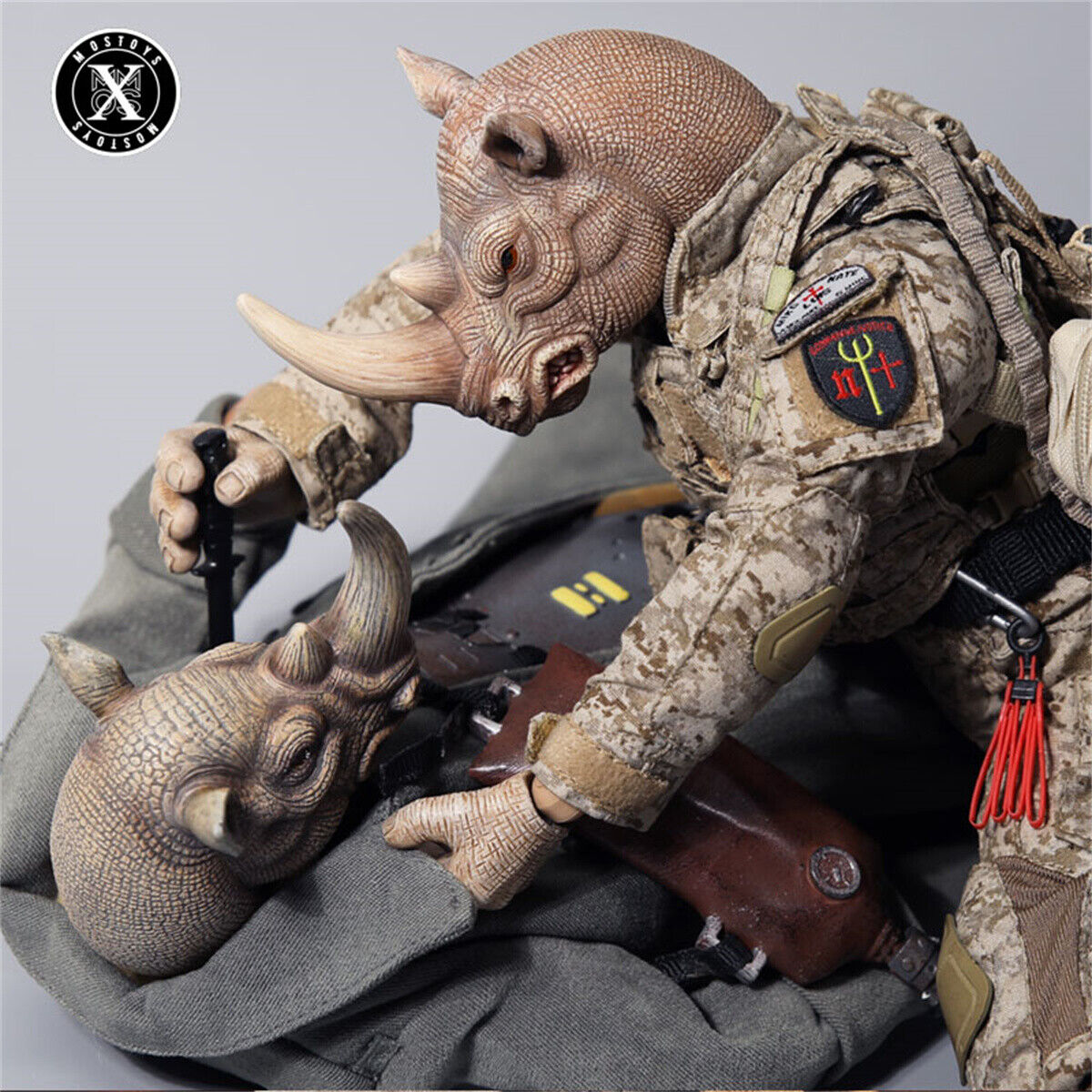 Mostoys 1/6 Rhinos Head Figure