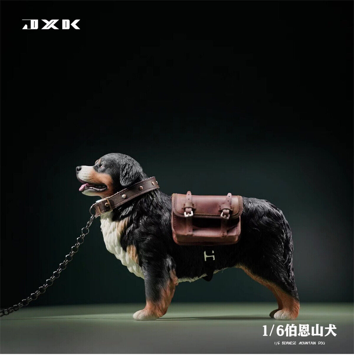 JXK 1/6 Bernese Mountain Dog Model