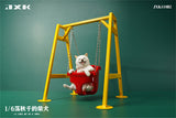 JXK 1/6 Shiba Inu On A Swing Model