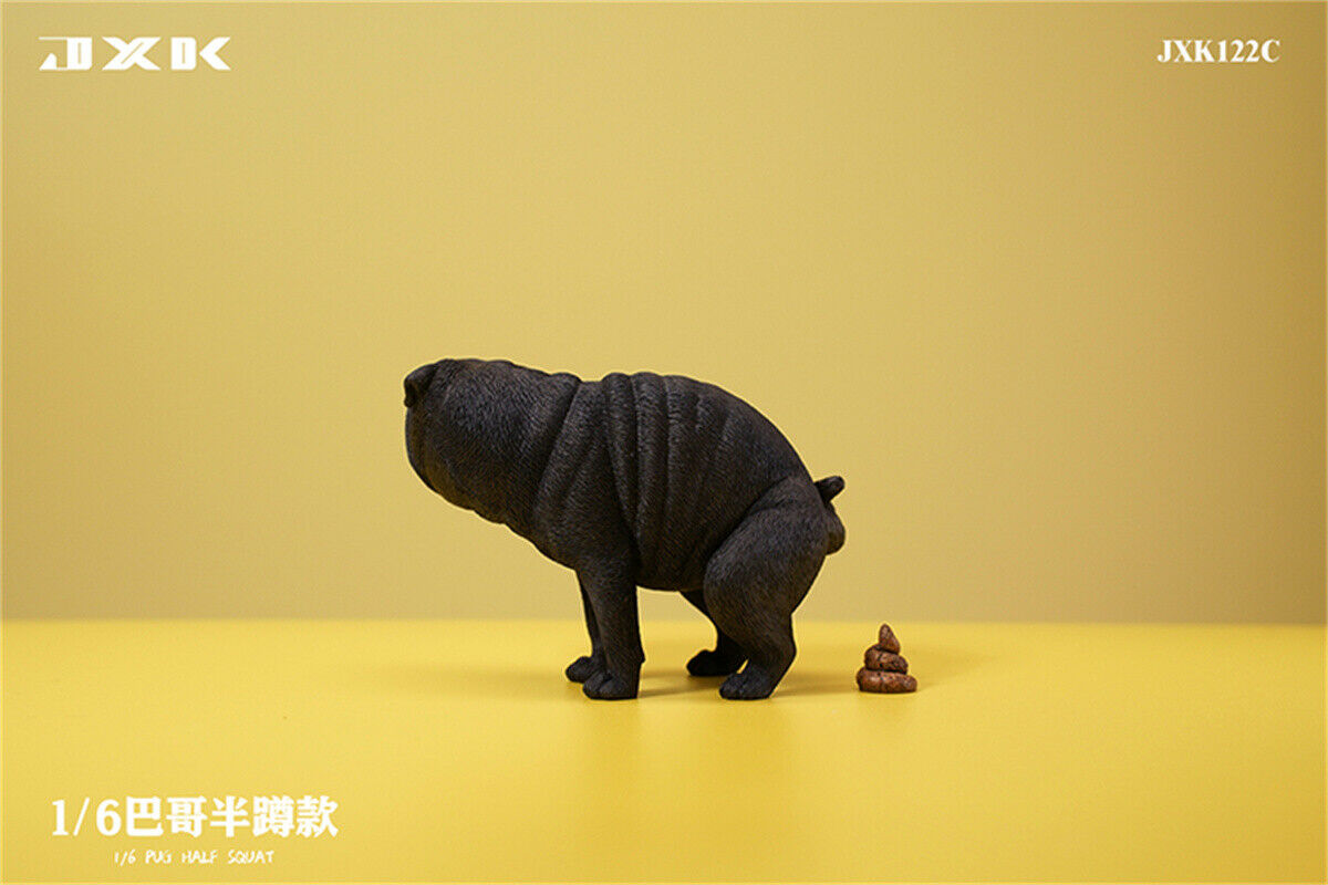 JXK 1/6 Pug Half Squat Model