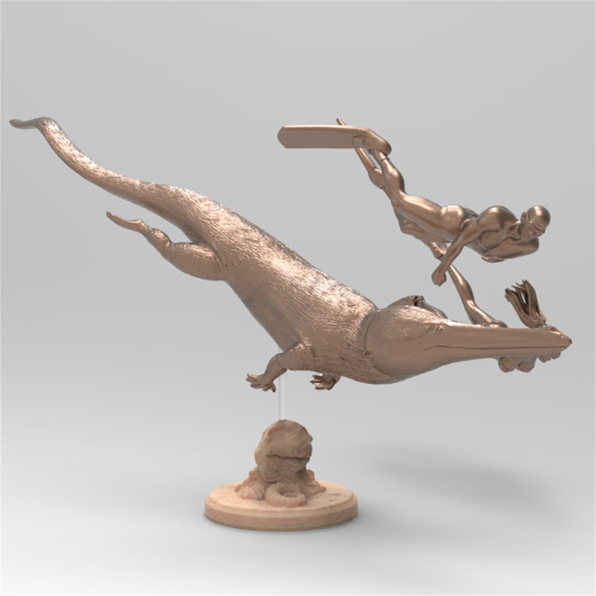 Rheic 1/35 Remingtonocetus Model