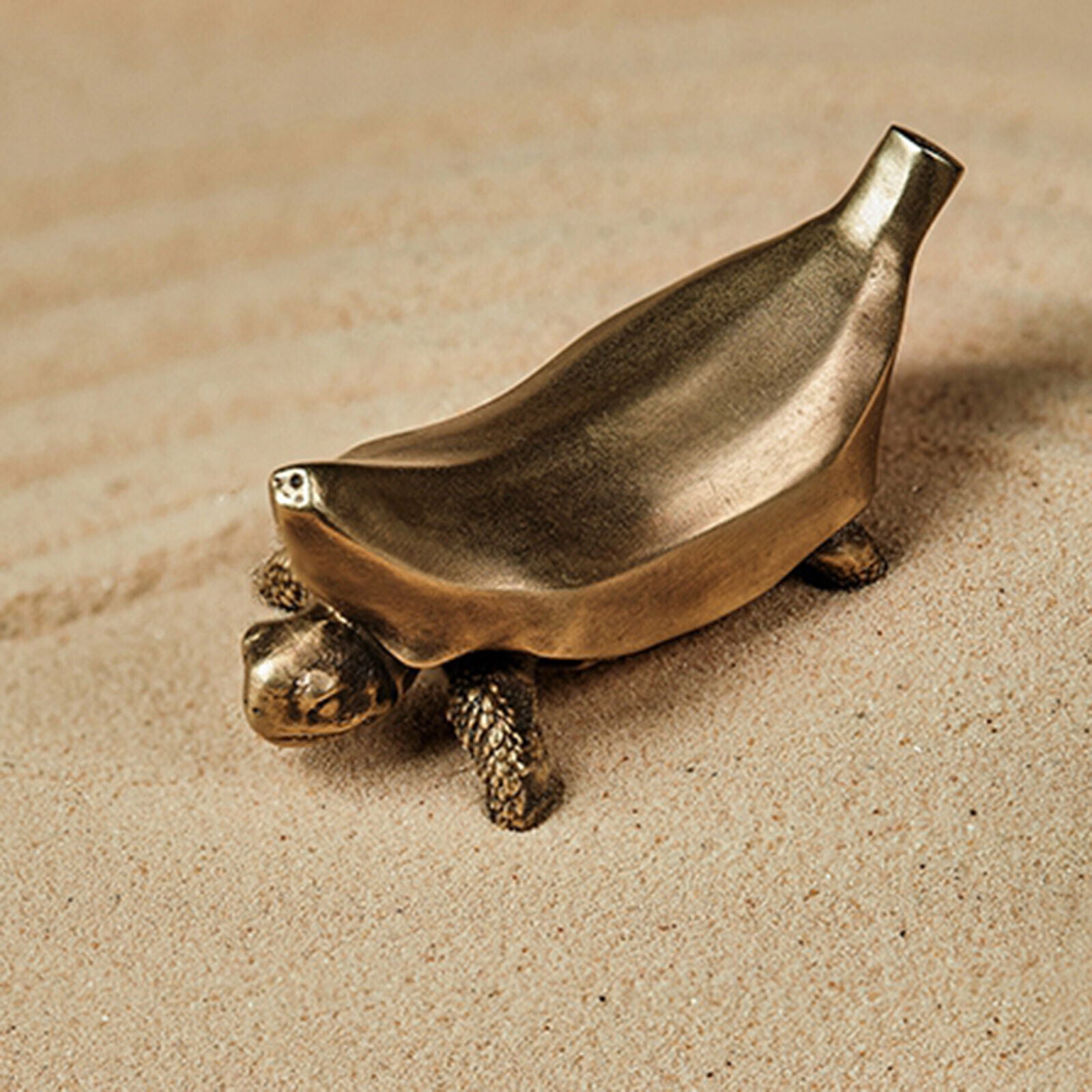 KONGZOO Brass Banana Turtle Model