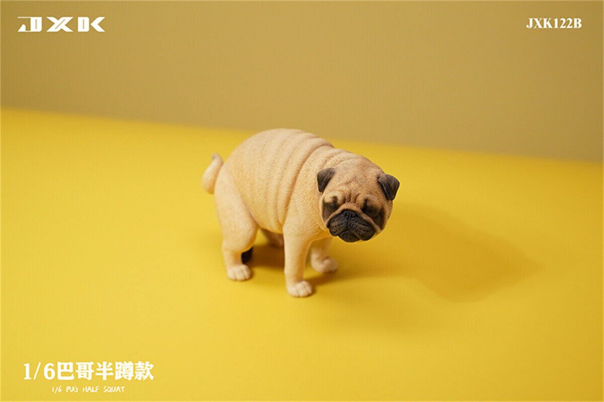 JXK 1/6 Pug Half Squat Model