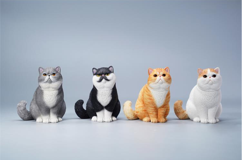 JXK 1/6 Change Head Exoticshorthair Cat Model
