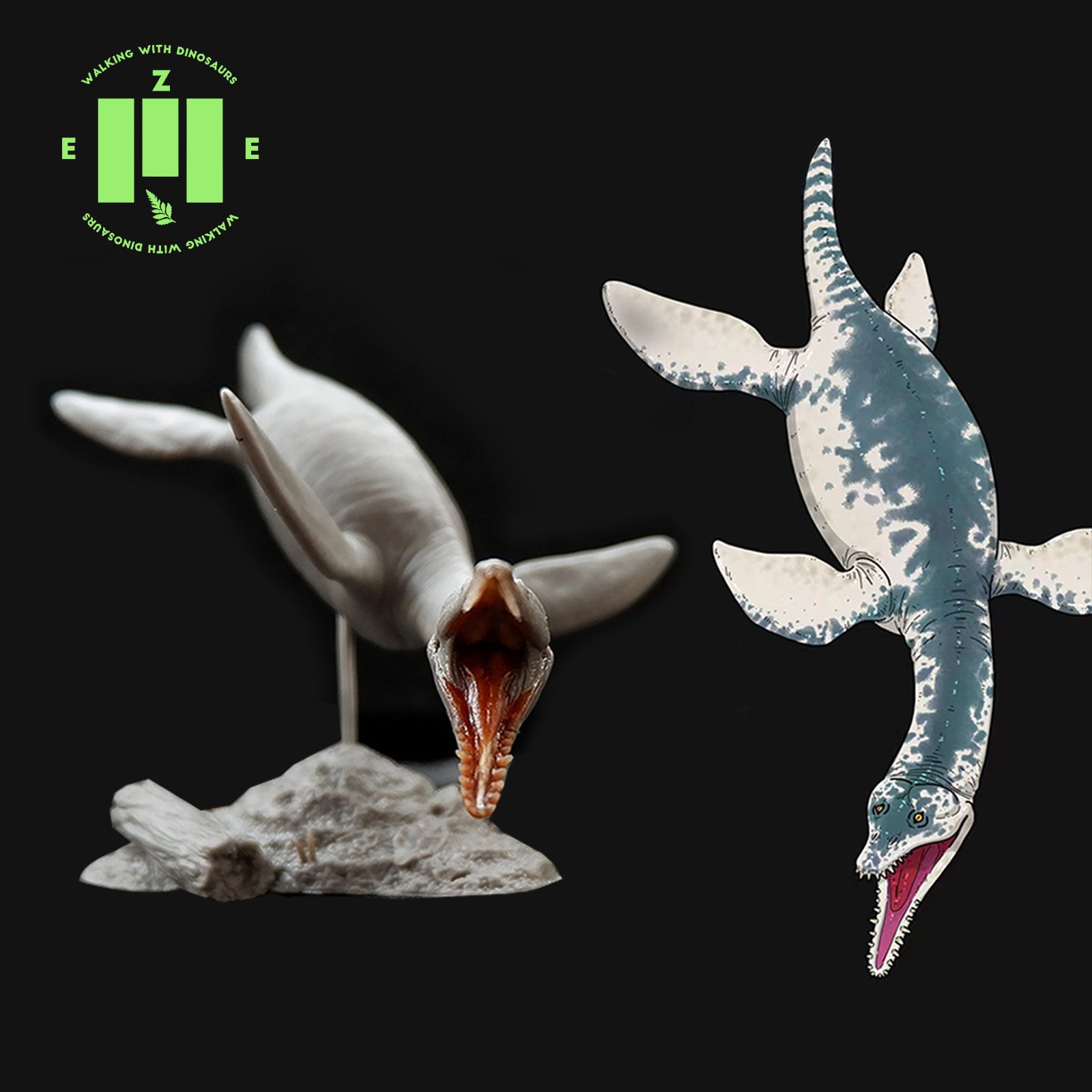 ZEE STUDIO 1:35 Scale Yuzhoupliosaurus Sahaliyania Sonidosaurus Model Kit