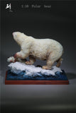 1/10 Polar Bear Prey Seal Scene Model