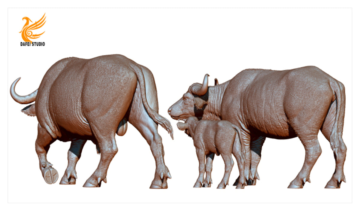 DAFEI African Buffalo Statue