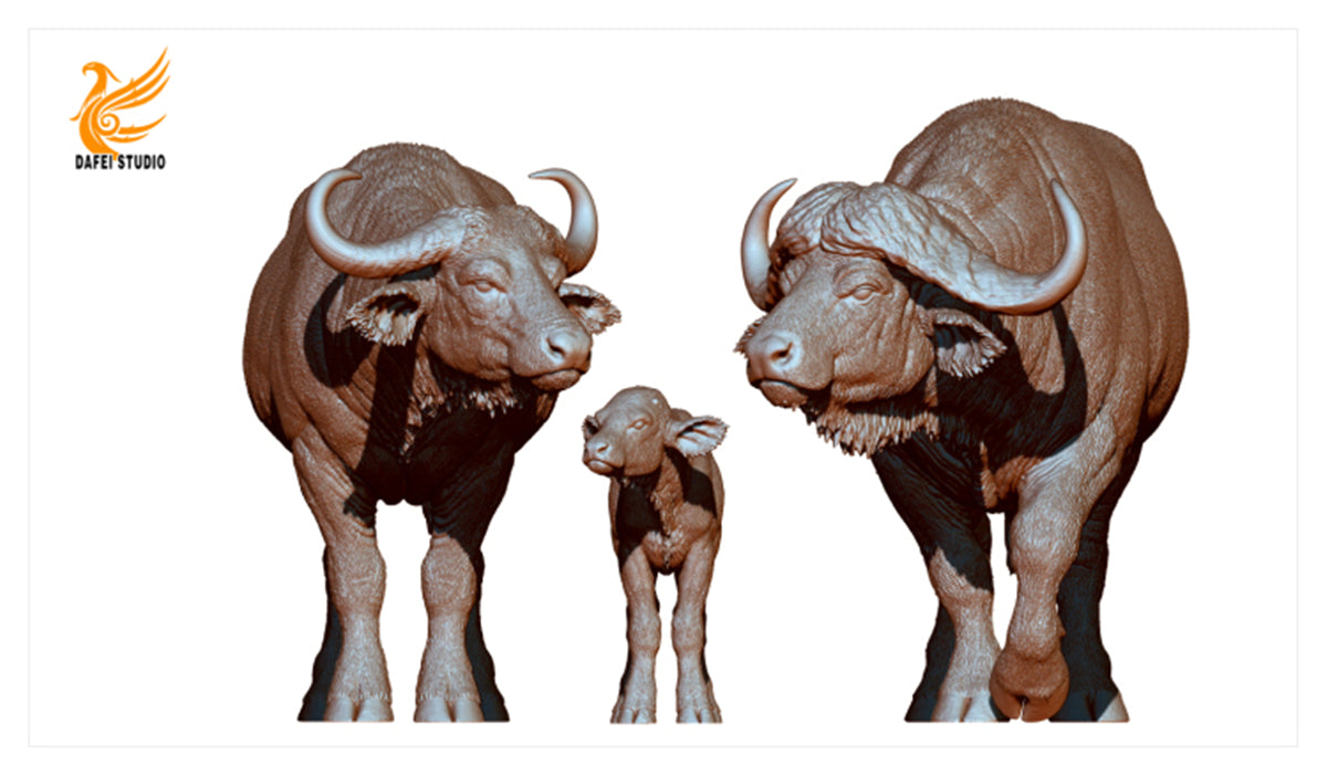 DAFEI African Buffalo Statue