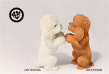 JXK Cute Poodle Dog Pet Figure