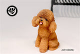 JXK Cute Poodle Dog Pet Figure