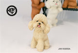 JXK Cute Poodle Dog Pet Figure