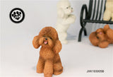 JXK Cute Poodle Dog Pet Figure