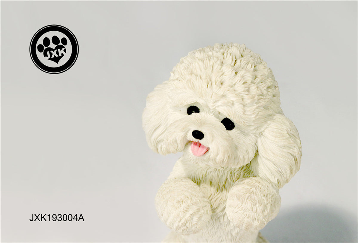JXK Cute Poodle Dog Pet Figure