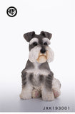 JXK Bichon Frise Schnauzer Shepherd Dog Figure