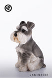 JXK Bichon Frise Schnauzer Shepherd Dog Figure