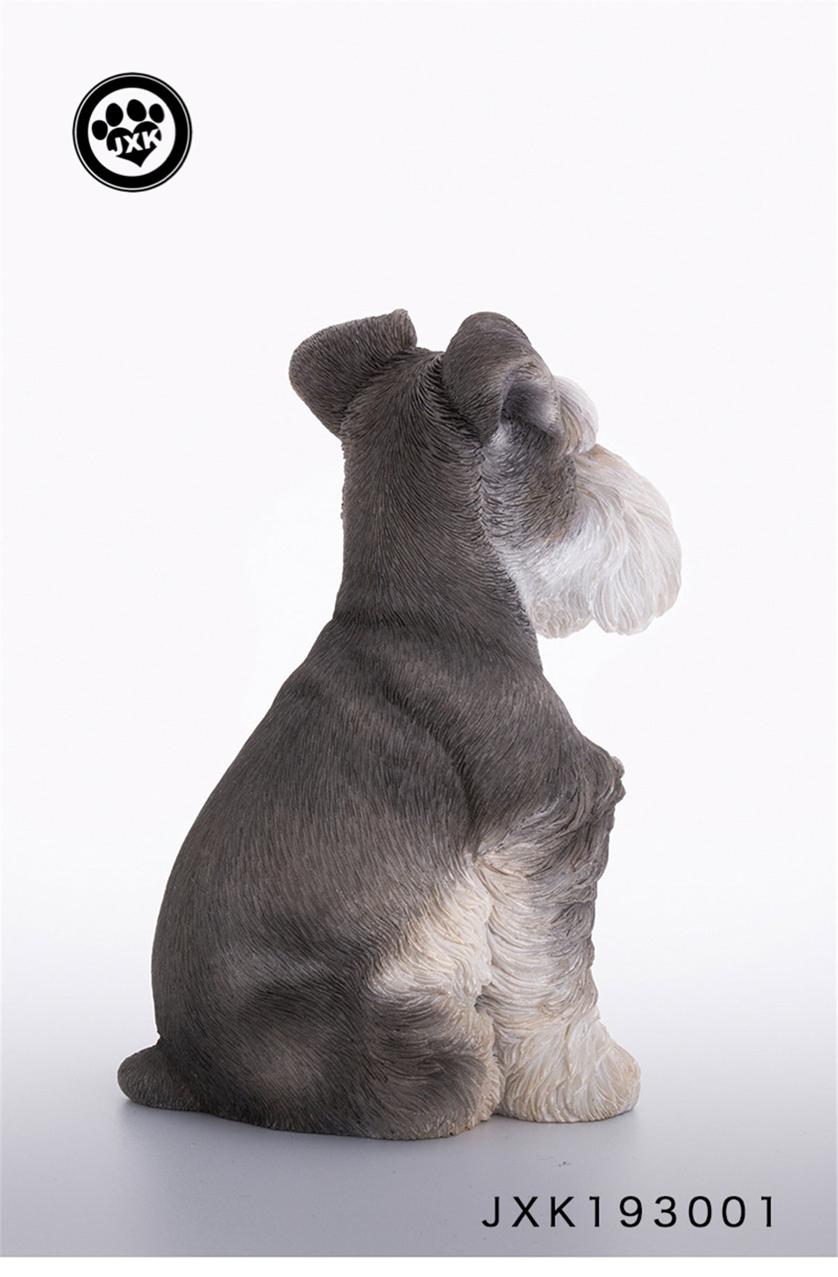 JXK Bichon Frise Schnauzer Shepherd Dog Figure