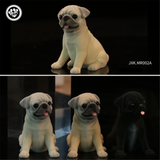 JXK Fluff Pug Dog Figure