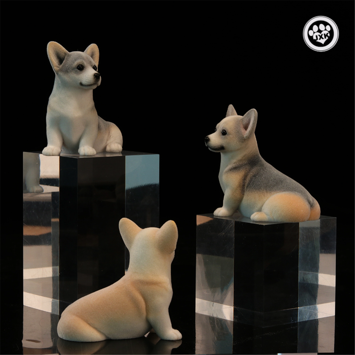 JXK Pembroke Welsh Corgi Dog Figure