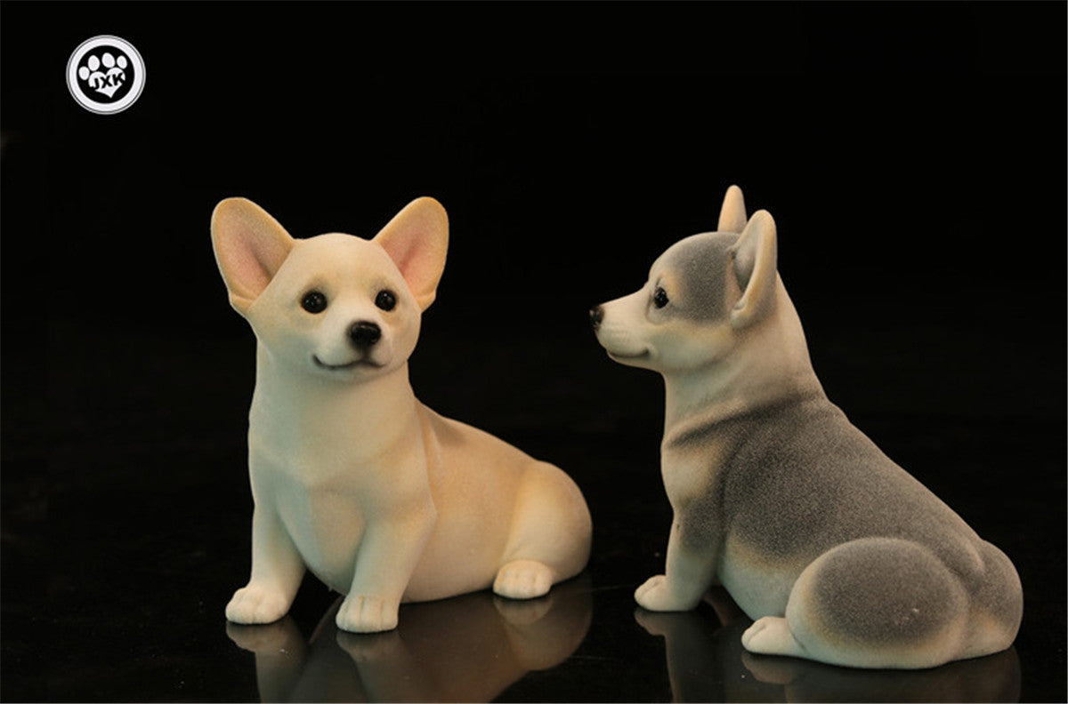 JXK Big Pembroke Welsh Corgi Dog Figure