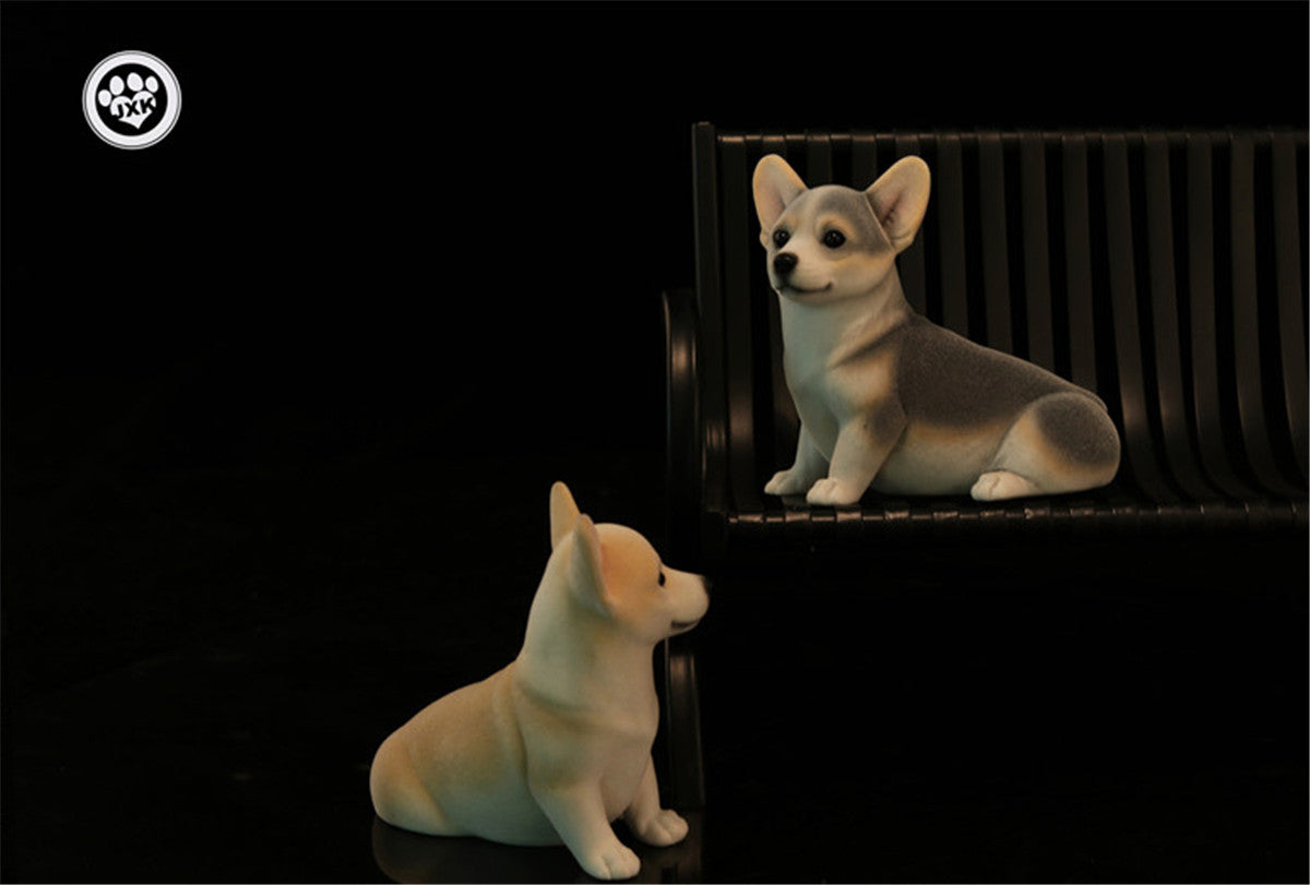JXK Big Pembroke Welsh Corgi Dog Figure