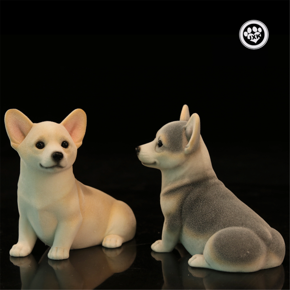 JXK Big Pembroke Welsh Corgi Dog Figure