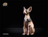 JXK Tattoo Canadian Hairless Cat Figure