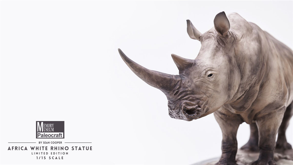 Memory Museum × Paleocraft 1/15 Africa White Rhinos Statue