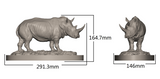 Memory Museum × Paleocraft 1/15 Africa White Rhinos Statue