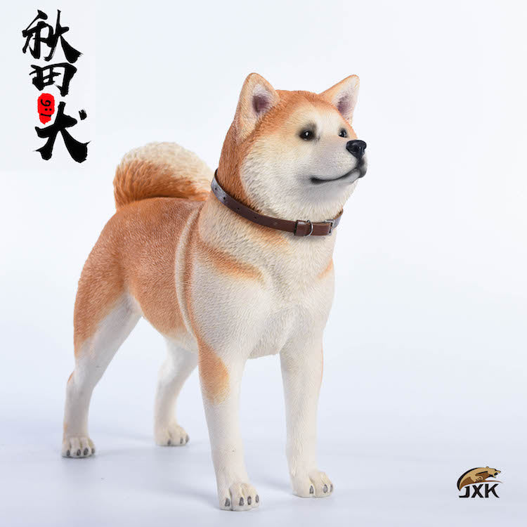 JXK 1/6 Japanese Akita Dog Figure
