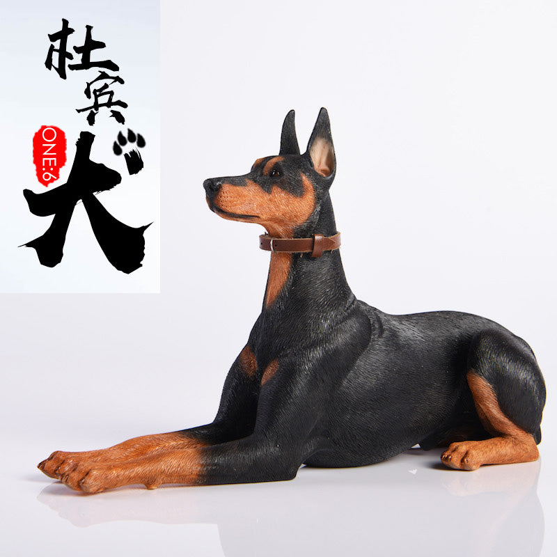 JXK 1/6 Doberman Dog Figure