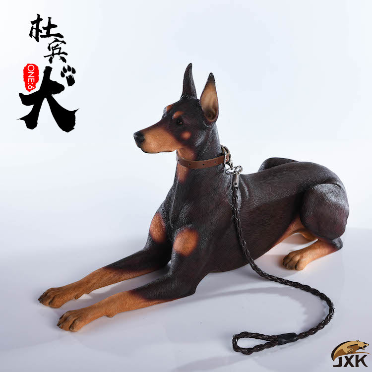 JXK 1/6 Doberman Dog Figure