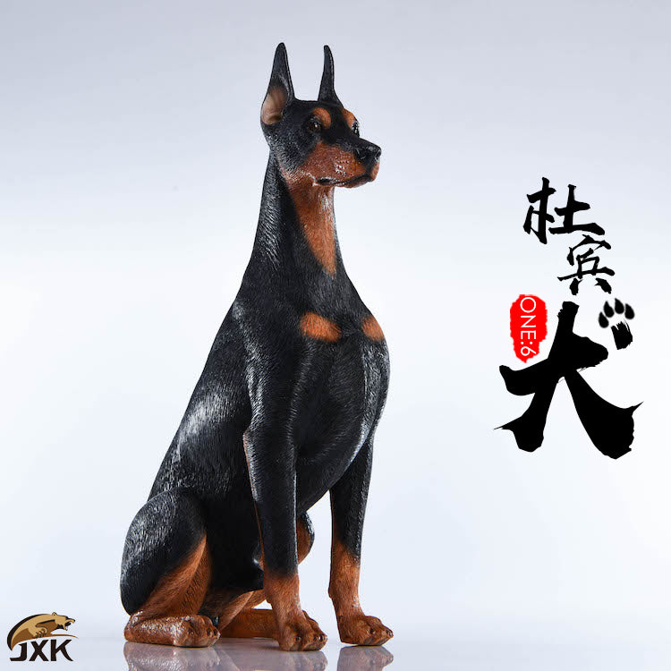 JXK 1/6 Doberman Dog Figure