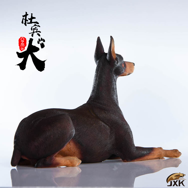 JXK 1/6 Doberman Dog Figure